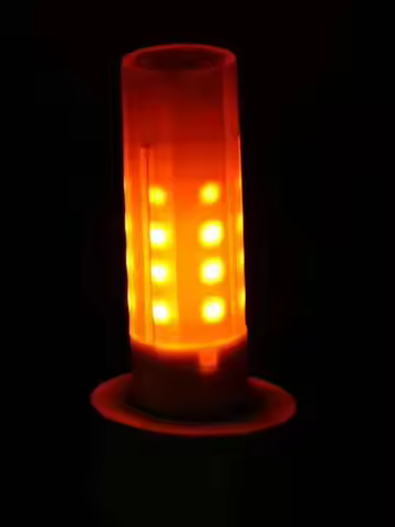 10PCS G4 G9 T10 E12 E14 LED Flame Bulb DC12V AC85-265 2W 1700K Flashing Candle Lights for Dynamic Ef