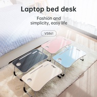 Vusign Folding Table/Colorful Folding Laptop Study Table With USB Port Bonus Light Fan And USB Cable VS861