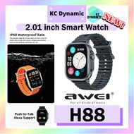 Awei H88 2.01 inches Smart Watch Waterproof Bluetooth Calls GPS Smartwatch Body Temperature Measuring Fitness Bracelet