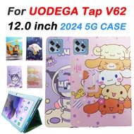 For UODEGA V62 Tablet 2024 12 inch cartoon cute Cover High Quality Leather PU UODEGA V62 5G Android12 Tablet 10.1 inch Stand Flip Case