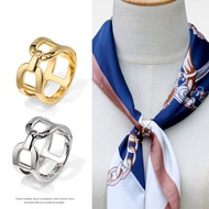 ️Multipurpose Scarf Buckle Dual Use Simple Ring Scarf Buckle Scarf Buckle Beautiful Scarf Accessorie