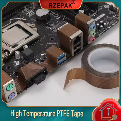 0.13/0.18mm PTFE Insulation Tape - 5-100mm 300℃ High Temp Abrasion Resistant Tape for Vacuum Sealer 