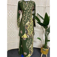 Melur Baju Kurung Batik Dewasa Sutera Dolby