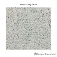 Keramik Kasar 40X40 Mulia Estonia Grey