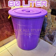 Tong Gentong Ember Bertutup Tutup Air Mandi Sampah Outdoor BESAR Jumbo Plastik 80 Liter 80L 80 L TEB