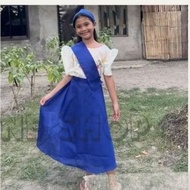 blue saya at kimona plain filipiniana buwan ng wika costume for kids