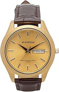 Clefer AV-AM399-GDG Men's Wristwatch, Avantino 1.5 inches (37 mm), Water Resistant to 10 ATM, Japane