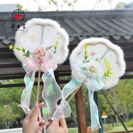 New Product Imitation Rabbit Fur Fan Hanfu Accessories Stage Performance Dance Fan Children's Hand F