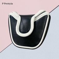 P Prettyia Golf Putter Cover,Putter Headcovers Mallet Putter Head Cover PU Leather Mallet