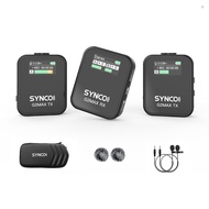 SYNCO G2MAX 1-Trigger-2 2.4G Wireless Microphone System Clip-on Microphone 200M Transmission Range 8
