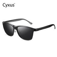 Cyxus Polarized Square SunglassesAnti Glare With UV400 Protection Metal Sport Eyeglasses  For Men Wo