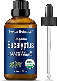 Organic Eucalyptus Essential Oil 30 ml - Pure Natural Therapeutic Grade Eucalyptus Oil - Used in Aromatherapy and Diffuser - Promotes Relaxation and Easy Breathing Nexon Botanics