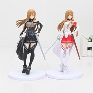 Anime SAO Sword Art Online Asuna Yuuki Kirito Collection Action Figure Model Toy 18cm KT329