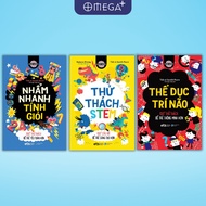 Brain Games Book Set: Brain Exercise + Quick Mental Math + STEM Challenge - Odd/Combo