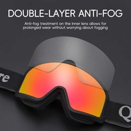 Qunature Uv400 Anti-Fog Snow Goggles Skating