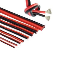 10m 2pin extension cord Silicon Wire, 12# 14AWG 16AWG 18awg 20AWG 22awg 24#, Heatproof Soft Silicone