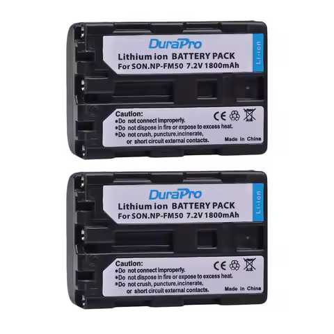 DuraPro NP-FM50 Battery 1800mAh NP FM50 For Sony NP-FM51 NP-FM30 NP-FM55H DCR-PC101 A100 DCR-PC103 S