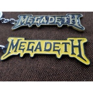 Keychains Megadeth Word Logo Embroidered Patch Dave Mustaine