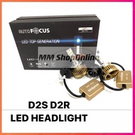 D2R D2S 6500K AUTO FOCUS LED HEADLIGHT HEADLAMP BULB  (PAIR)