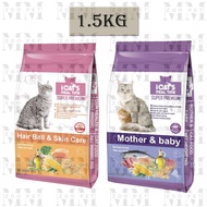 iCats Mother & Baby / Hairball & Skin Care/Urinary/Long hair (Cat Food / Makanan Kucing) - 1.5KG