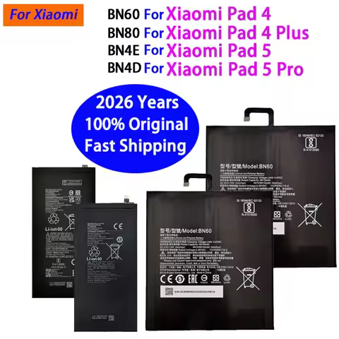 New Original BN80 BN60 Battery For Xiaomi Mi Tablet Pad Mipad 4 5 Pro Plus Pad4 Pad5 Batteries Bater
