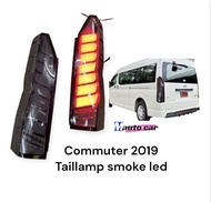 ไฟท้าย รถตู้ Commuter 2019 2020 2021 2022 2023 2024 สีสโมค led ไฟวิ่ง