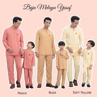 [XS - 4XL] BAJU MELAYU JAYJAY TELUK BELANGA BAJU MELAYU PLUSSIZE SIZE BESAR BAJU MELAYU SOFT YELLOW 