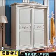 Eropah almari baju pintu gelongsor bilik tidur putih lakuer gelongsor pintu kabinet penyimpanan kayu pepejal pintu kecil almari pakaian rumah
