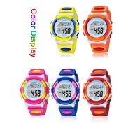 SG Seller / Waterproof Design Kids Watch Cute Pink Girl Digital Sports Led Watch Date Alarm Electron