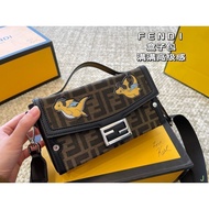 FF Baguette Wo's Box Fashion Shoulder Bag with Jacquard