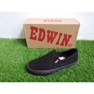 Kasut sekolah hitam Edwin Black School Shoes Original EW211