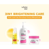 Bundling white inc alpha glowhite body lotion+aha body serum+alpha glowhite body mask