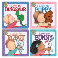 Caroline Jayne Church Lovemeez Books (I Love My Bunny/Dinosaur/Puppy/Robot)