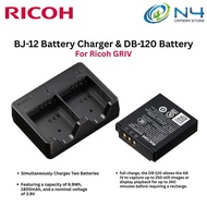 Ricoh GR IV DB-120 Battery (1800mAh) / BJ-12 Charger / GF-2 External Flash For RICOH GR IV / GRIV / 