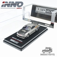 INNO 1:64 TOP SECRET SILVIA (S15) Silver Diecast Model Car