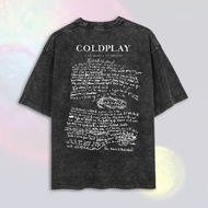 Washed Coldplay Oversize T-Shirt | Washed T-Shirt | Coldplay Band T-Shirt | Coldplay T-Shirt | Coldp
