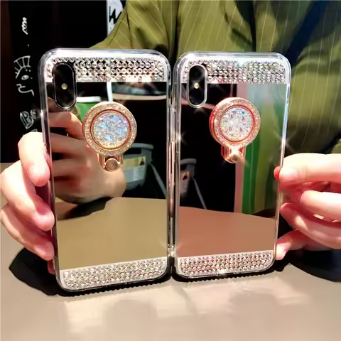 For Huawei Mate 50 40 30 20 Pro Lite 20X Nova 8 P60 P50 P30 P20 Case Glitter Diamond 360 Rotation St