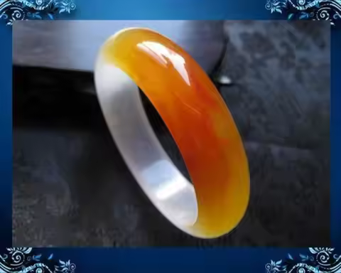 Chinese Natural Grade Jade Jadeite Bangle Bracelet 60mm
