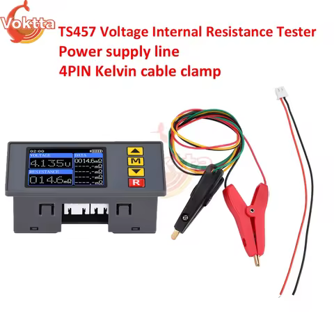 TS457 DC 5V Digital Voltmeter Battery Internal Resistance Tester High Precision Voltage Meter Batter
