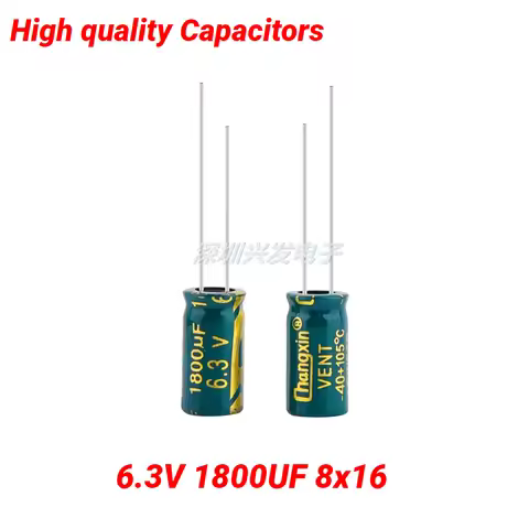 6. 3v1800uf High Frequency Low Resistance Computer Motherboard Electrolytic Capacitor 1800uf 6.3v Si