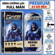Redmi 14C Tempered Glass full Screen Transparent. Screen Protector