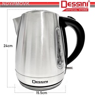 【New stock】◙▦✷DESSINI ITALY Stainless Steel Electric Kettle Automatic Cut Off Boiler Jug Teapot Cerek (2.0L)
