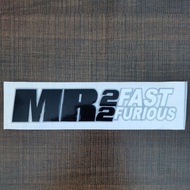 👍👍 CAR STICKER MR 2 FAST 2 FURIOUS