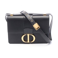 【二手】 Dior 30 MONTAIGNE M9203UMOS 黑色皮革肩背包，女款，二手 A