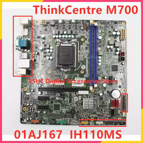 For Lenovo ThinkCentre M700 Desktop Motherboard LGA 1151 DDR4 01AJ167 IH110MS H110 Motherboard 100% 