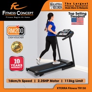 Fitness Concept: XTERRA Fitness TR150 Folding Treadmill Black Online Exclusive [10 years warranty]