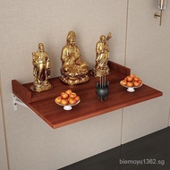 [Upgrade quality]Wall-Mounted Buddha Shrine Buddha Cabinet Shrine Buddha Shrine Enshrine God of Wealth Guanyin Bodhisattva Buddha Altar Altar Shelf Guan Gong