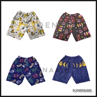 Djoenaaid - Boys Shorts Squid Game/Sea Animal/Moon/Monkey Crane Motif Age 2-11 Years