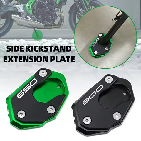Motorcycle Foot Side Enlarger Kickstand Plate Side Stand Cover For KAWASAKI Z650 RS SE Z900 Z900RS Z