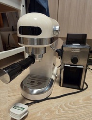 Petrus咖啡機連delonghi磨豆機